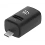 Manhattan USB-C 3 prievadų šakotuvas, ULTRA KOMPAKTIŠKAS, 3x USB-A prievadai (1x 5 Gbps USB 3.2 Gen1, dar žinomas kaip USB 3.0, 3 x 480 Mbps USB 2.0), maitinamas per USB (išorinis maitinimo šaltinis nereikalingas)