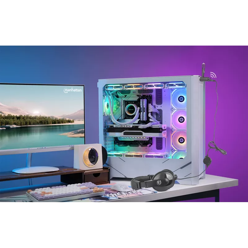 Manhattan USB-C 3 prievadų šakotuvas, ULTRA KOMPAKTIŠKAS, 3x USB-A prievadai (1x 5 Gbps USB 3.2 Gen1, dar žinomas kaip USB 3.0, 3 x 480 Mbps USB 2.0), maitinamas per USB (išorinis maitinimo šaltinis nereikalingas)