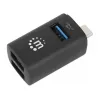 Manhattan USB-C 3 prievadų šakotuvas, ULTRA KOMPAKTIŠKAS, 3x USB-A prievadai (1x 5 Gbps USB 3.2 Gen1, dar žinomas kaip USB 3.0, 3 x 480 Mbps USB 2.0), maitinamas per USB (išorinis maitinimo šaltinis nereikalingas)