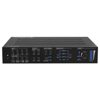 Vivolink vaizdo mastelio keitiklis VLSC242M, metalinis korpusas, HDCP 1.4/2.2, kintamoji srovė 110–230 V, 250×200×44 mm