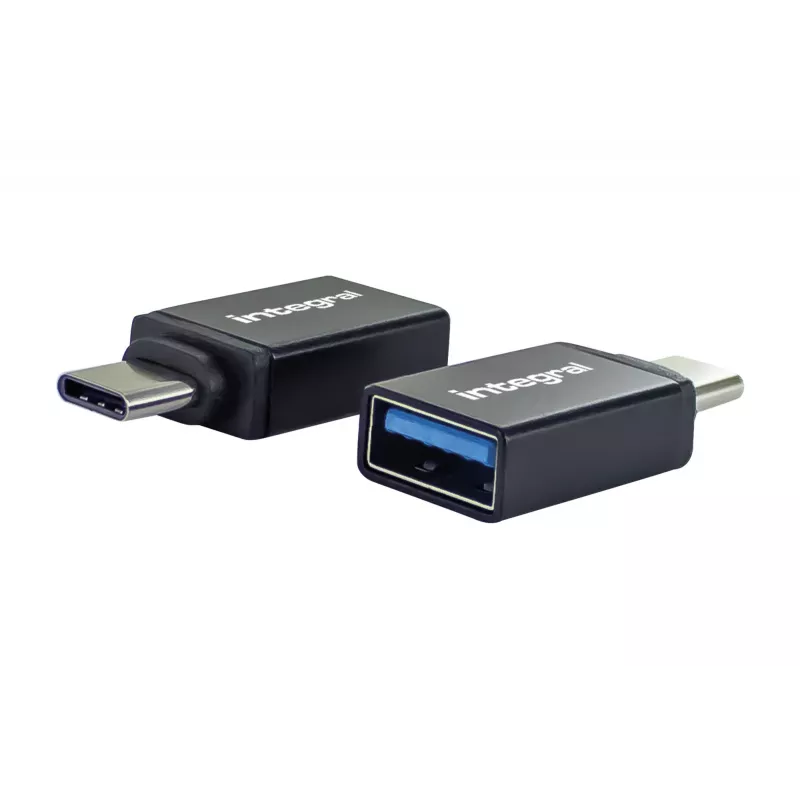 Integral USB3.0 TYPE-A TO TYPE-C KONVERTERIO ADAPTERIS – DVIPAKAS MAŽMENINĖJE PAKUOTĖJE