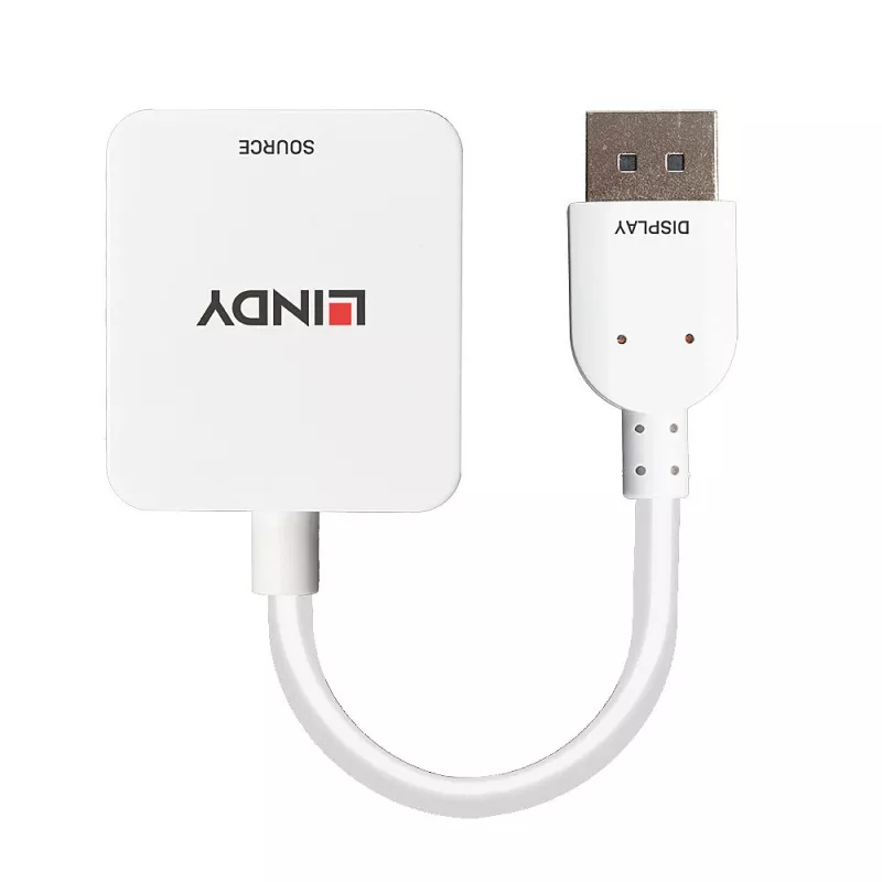 Lindy HDMI 18G į DisplayPort 1.2 keitiklis, 0,095 m, HDMI Type A (Standard), DisplayPort, Female, Male, tiesus