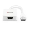 Lindy HDMI 18G į DisplayPort 1.2 keitiklis, 0,095 m, HDMI Type A (Standard), DisplayPort, Female, Male, tiesus