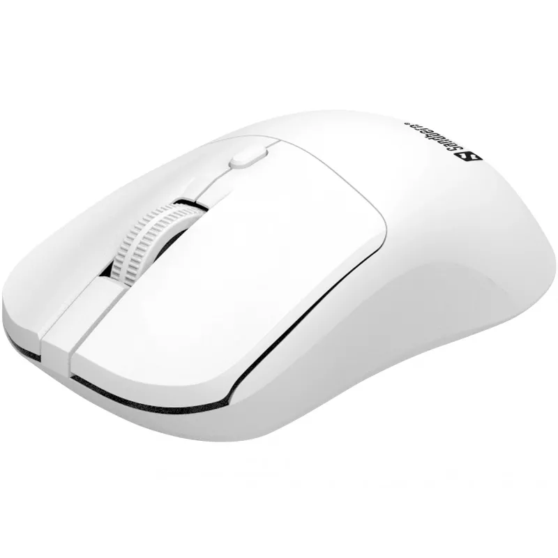 „Sandberg Wireless pelė Saver“ belaidė pelė, balta, abiem rankoms tinkama, 1600 DPI