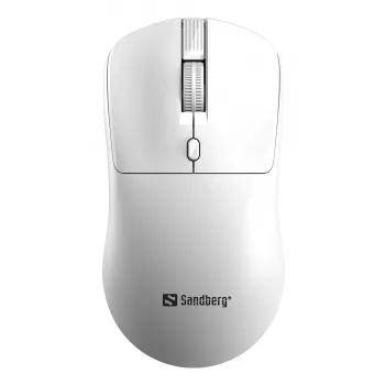 „Sandberg Wireless pelė Saver“ belaidė pelė, balta, abiem rankoms tinkama, 1600 DPI