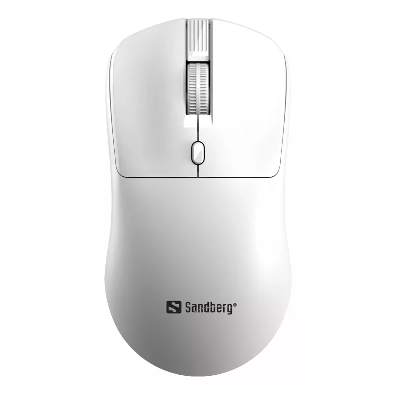 „Sandberg Wireless pelė Saver“ belaidė pelė, balta, abiem rankoms tinkama, 1600 DPI