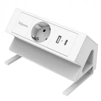 Fellowes 100137173 maitinimo ilgintuvas 2 m 1 kintamosios srovės lizdas (-ai) Vidaus Balta