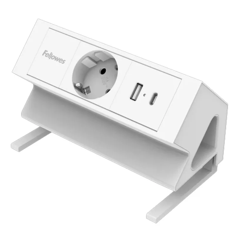 Fellowes 100137173 maitinimo ilgintuvas 2 m 1 kintamosios srovės lizdas (-ai) Vidaus Balta