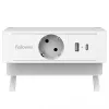Fellowes 100137173 maitinimo ilgintuvas 2 m 1 kintamosios srovės lizdas (-ai) Vidaus Balta