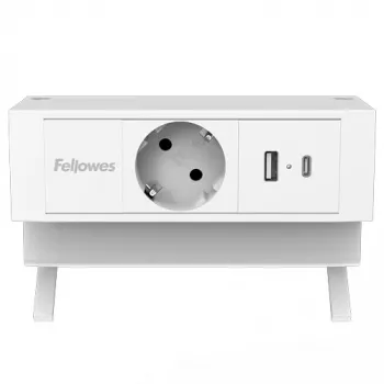 Fellowes 100137173 maitinimo ilgintuvas 2 m 1 kintamosios srovės lizdas (-ai) Vidaus Balta