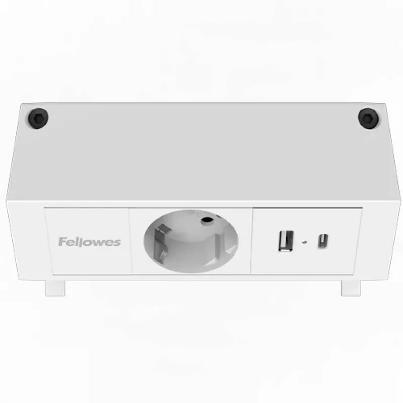 Fellowes 100137173 maitinimo ilgintuvas 2 m 1 kintamosios srovės lizdas (-ai) Vidaus Balta