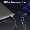 USB-C į USB-C kabelis EQUIP 2,0 m — USB 3.2 Gen 2x2, 20 Gbps, PD 240W, 4K/60Hz, juodas
