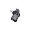 Adapter USB-C OTG 2-in-1 EQUIP 133479 — 100W PD, 10Gbps, 1x USB-C į 2x USB-C, pilkas