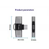 Adapter USB-C OTG 2-in-1 EQUIP 133479 — 100W PD, 10Gbps, 1x USB-C į 2x USB-C, pilkas