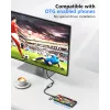 USB į HDMI adapteris EQUIP 133498 (USB-C ir USB-A kištukas į HDMI, 1080p, aliuminio korpusas, pilkas)