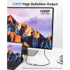 USB į HDMI adapteris EQUIP 133498 (USB-C ir USB-A kištukas į HDMI, 1080p, aliuminio korpusas, pilkas)