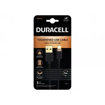 Duracell USB7013A USB laidas, juodas