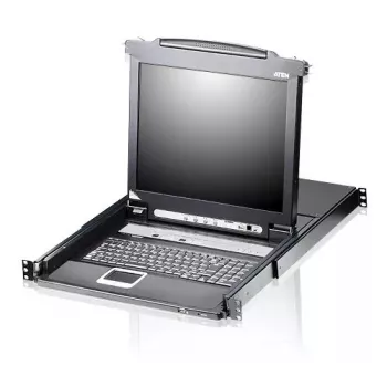 ATEN CL5708N stovo konsolė 48,3 cm (19 colių), juoda, 1U