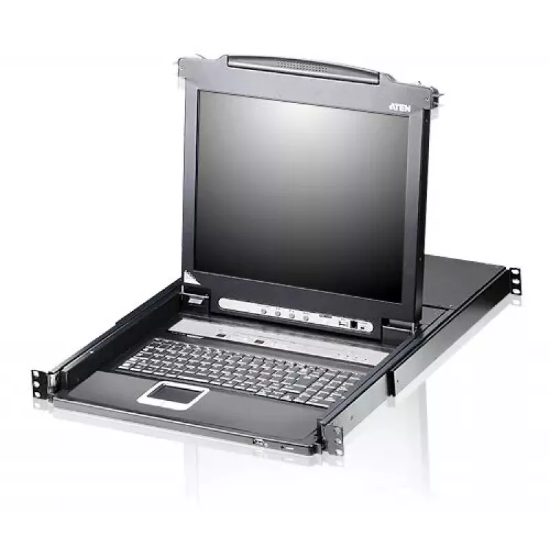 ATEN CL5708N stovo konsolė 48,3 cm (19 colių), juoda, 1U