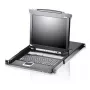 ATEN CL5708N stovo konsolė 48,3 cm (19 colių), juoda, 1U