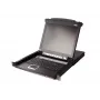 ATEN 8 prievadų 19 colių LCD KVM jungiklis (USB - PS/2 VGA) su USB periferiniu prievadu