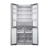 Laisvai pastatomas šaldytuvas-šaldiklis Xiaomi Mijia Cross Door 502L — Bendras tūris 502 L (šaldytuvas 326 L / šaldiklis 176 L), No Frost, E energijos klasė, Aukštis 191,2 cm, 37 dB, Šlifuotas sidabras