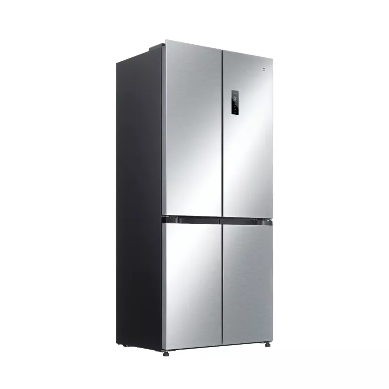 Laisvai pastatomas šaldytuvas-šaldiklis Xiaomi Mijia Cross Door 502L — Bendras tūris 502 L (šaldytuvas 326 L / šaldiklis 176 L), No Frost, E energijos klasė, Aukštis 191,2 cm, 37 dB, Šlifuotas sidabras