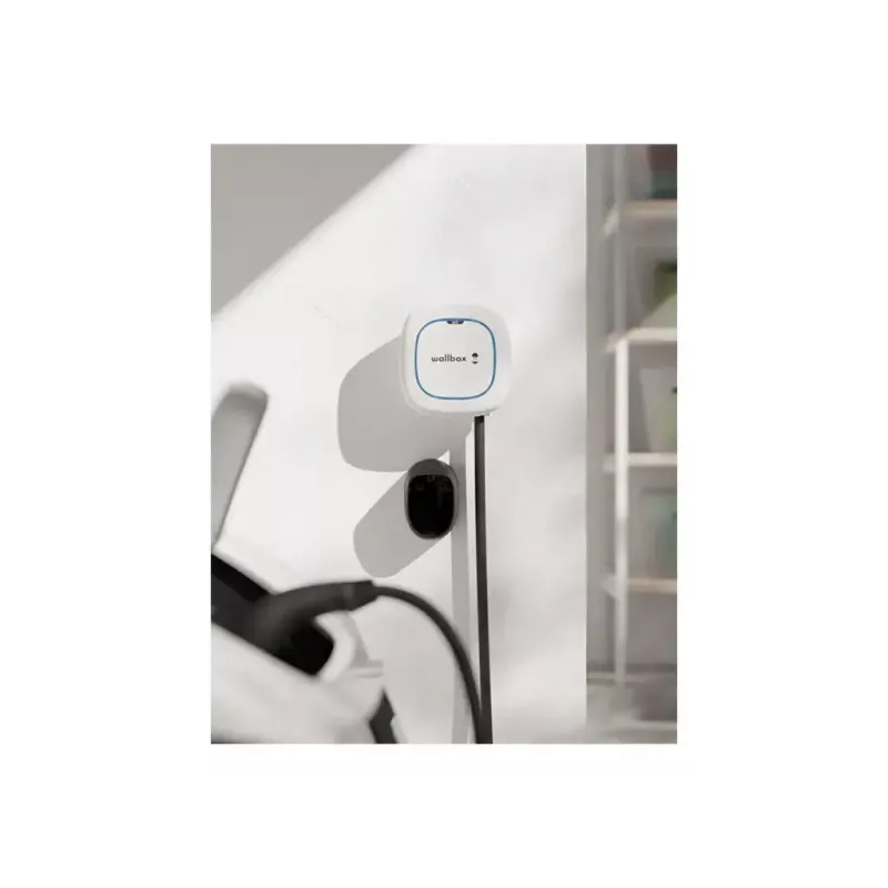 Wallbox Pulsar Max sieninis įkroviklis 22 kW, Wi‑Fi ir Bluetooth, 5 m laidas, IP54, IK10, baltas
