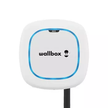 Wallbox Pulsar Max sieninis įkroviklis 22 kW, Wi‑Fi ir Bluetooth, 5 m laidas, IP54, IK10, baltas