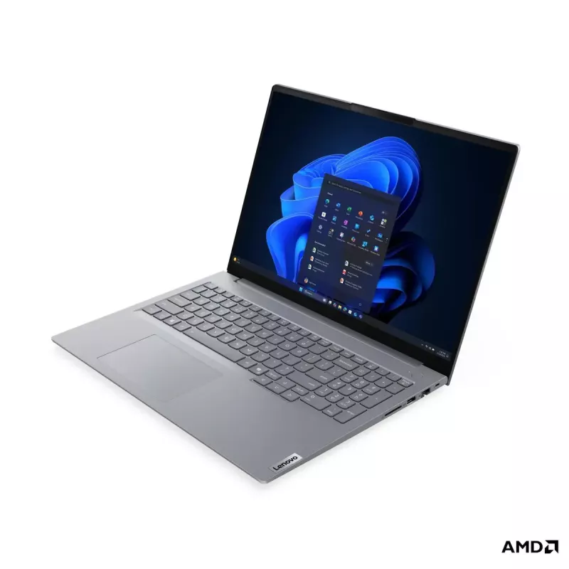 Nešiojamas kompiuteris Lenovo ThinkBook 16 G9 AHP — AMD Ryzen 5 (iki 4,9 GHz), Radeon 740M, 16 colių IPS 1920×1200, 16 GB RAM, 512 GB NVMe, Wi‑Fi 7, Gigabit Ethernet