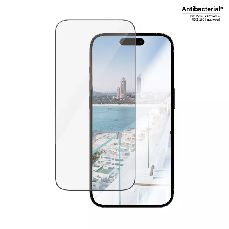 “PanzerGlass”® Antirefleksinis ekrano apsauginis stiklas “iPhone 14 Pro” | Itin platus pritaikymas su “EasyAligner”