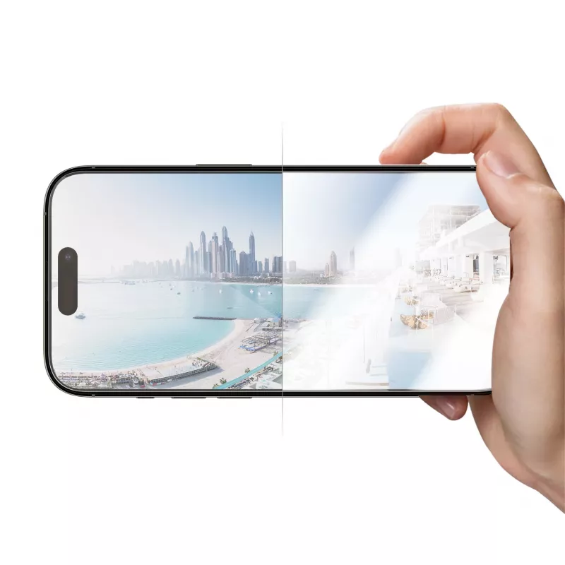 “PanzerGlass”® Antirefleksinis ekrano apsauginis stiklas “iPhone 14 Pro” | Itin platus pritaikymas su “EasyAligner”