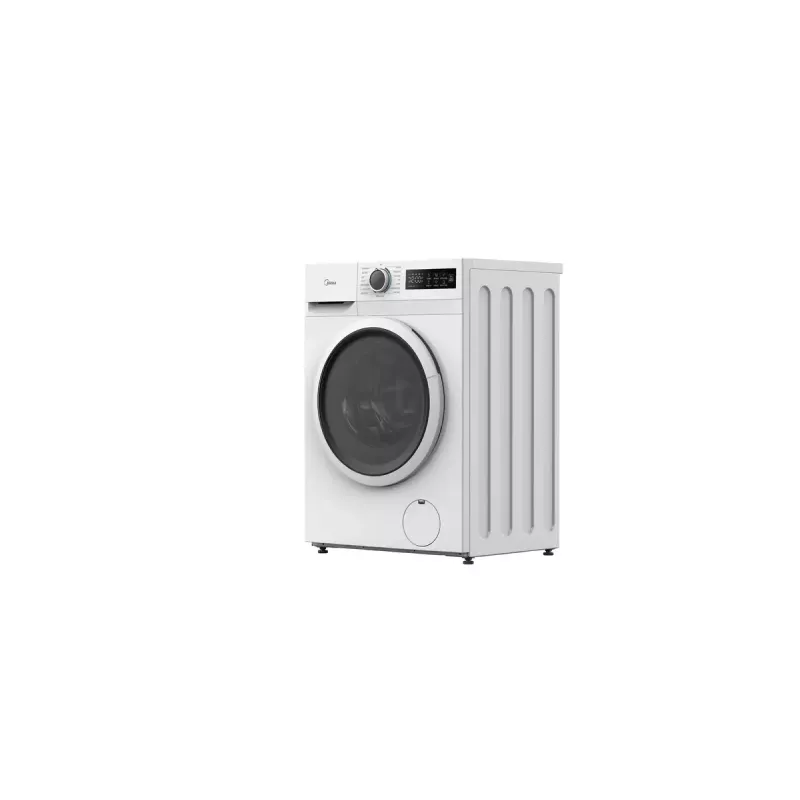 Priekinio pakrovimo skalbimo mašina Midea MF110W80BA10/W-HR — 8 kg, 1400 aps./min., A energijos klasė, LED ekranas, garų funkcija, 60×48 cm