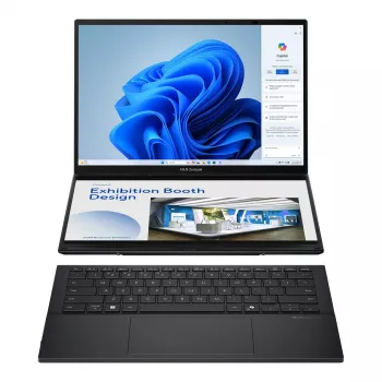 Nešiojamasis kompiuteris ASUS Zenbook Duo UX8406CA-QL287W 14 colių OLED jutiklinis FHD 1920x1200 Intel Core Ultra 7 255H 16 GB LPDDR5X 1 TB SSD Intel Arc Windows 11 Home