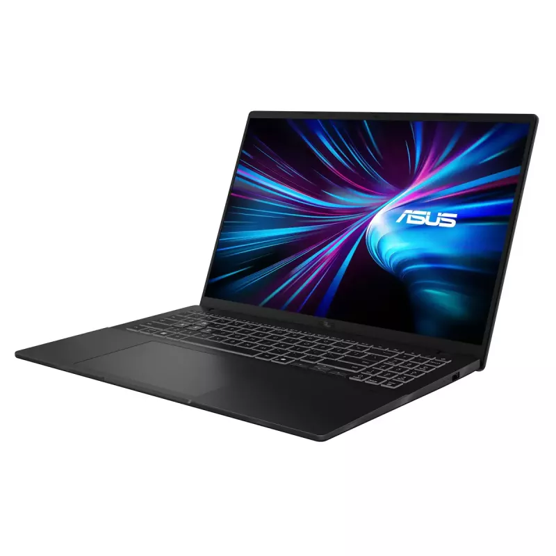 Nešiojamas kompiuteris ASUS V3607VP-RP020W V16 — 16 colių WUXGA (1920×1200) Anti-glare, Intel Core 7 10 branduolių 2.5/5.2GHz, 16GB DDR5, NVMe PCIe4 SSD + 1TB H-HDD, RTX 5070 8GB GDDR7, WIN11 Home