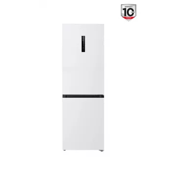Šaldytuvas TCL RP340BWD1 — atskirai stovintis kombinuotas, No Frost, 223 L šaldytuvo / 117 L šaldiklio, 185 cm aukščio, energijos klasė D, ekranas, 35 dB, baltas