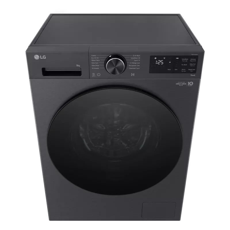 LG F2X50S9TBB skalbimo mašina priekinis įdėjimas 9 kg 1170 aps./min. juoda