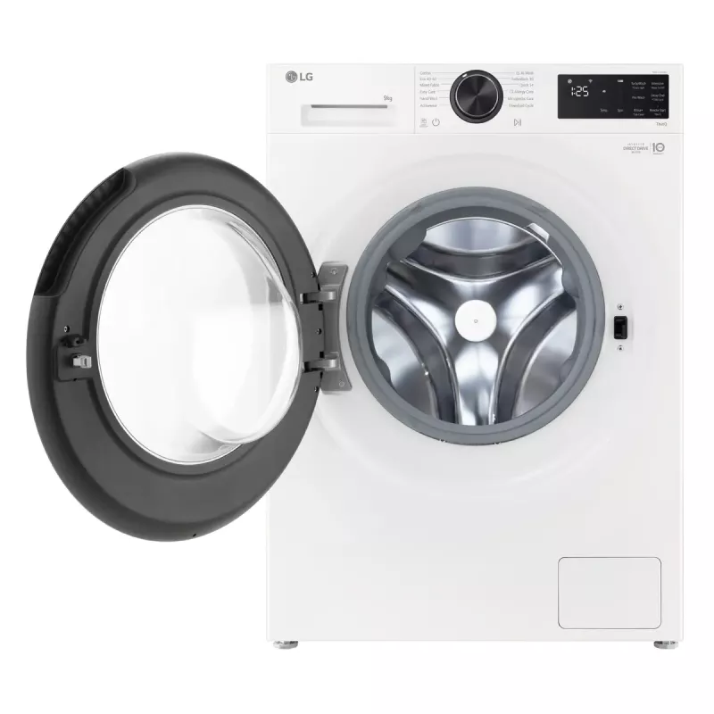Skalbimo mašina LG F2X50S9TWB, priekinio įkrovimo, 9 kg, 1170 aps./min., A energijos klasė, 600×535×850 mm, balta