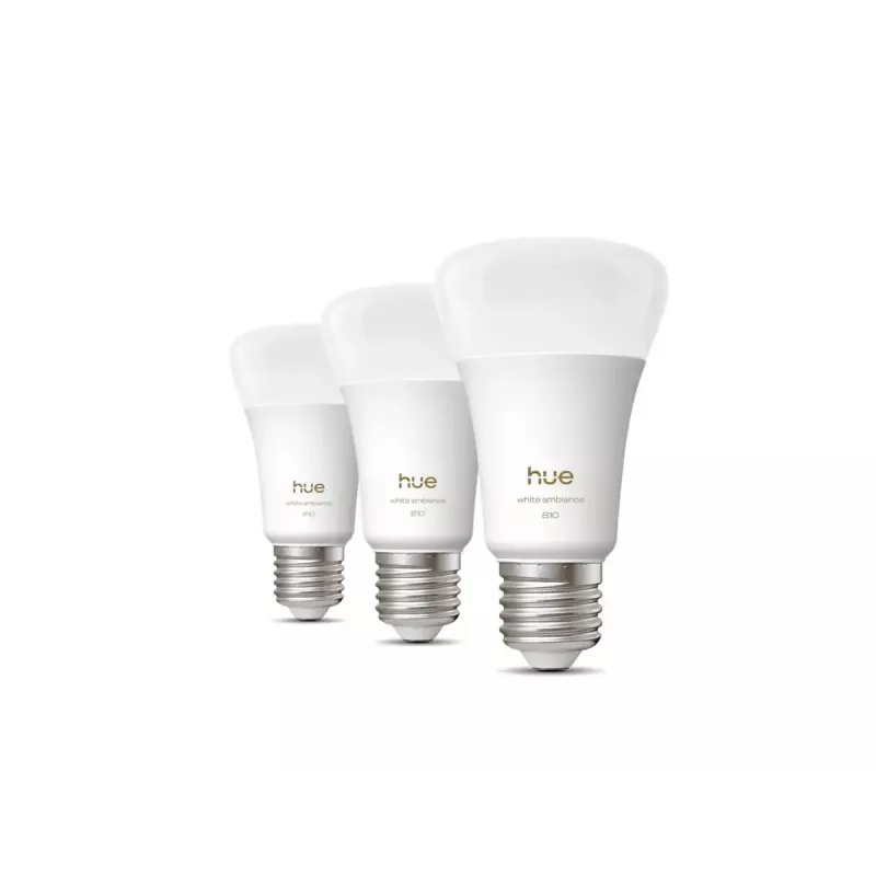 Philips Hue WA 810 A60 3P EU | E27 | 6 W | Šilta iki šalta balta šviesa | Bluetooth, Zigbee