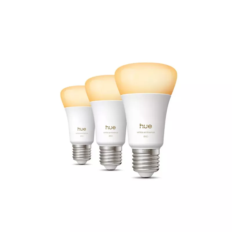 Philips Hue WA 810 A60 3P EU | E27 | 6 W | Šilta iki šalta balta šviesa | Bluetooth, Zigbee