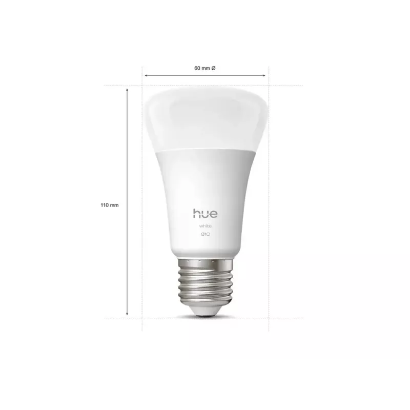 Philips Hue W 810 A60 2P EU | E27 | 7 W | Šilta balta iki šaltos baltos šviesa | Bluetooth, Zigbee