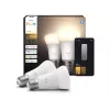 Philips Hue W 810 A60 2P EU | E27 | 7 W | Šilta balta iki šaltos baltos šviesa | Bluetooth, Zigbee