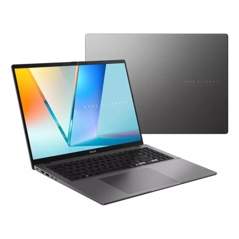 Nešiojamasis kompiuteris ASUS Vivobook S16 M3607HA-SH080W Copilot+ PC – AMD Ryzen 7 260, 16 colių WUXGA, 16 GB DDR5, 1 TB SSD, Windows 11 Home, pilkas