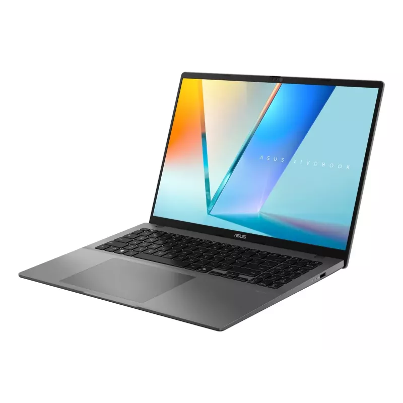 Nešiojamasis kompiuteris ASUS Vivobook S16 M3607HA-SH080W Copilot+ PC – AMD Ryzen 7 260, 16 colių WUXGA, 16 GB DDR5, 1 TB SSD, Windows 11 Home, pilkas