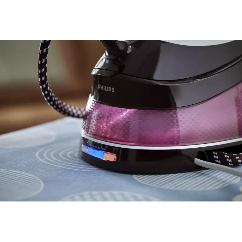 Philips GC7842/40 garų lyginimo stotis 2400 W 1,5 l SteamGlide Plus padas Violetinė, Balta