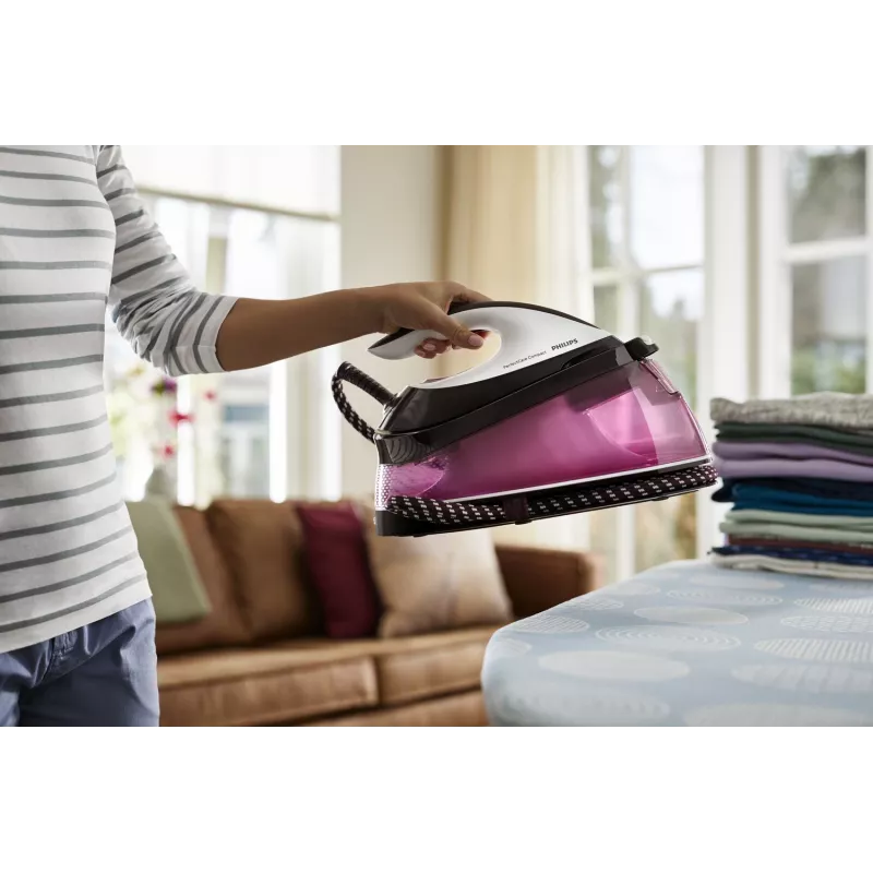 Philips GC7842/40 garų lyginimo stotis 2400 W 1,5 l SteamGlide Plus padas Violetinė, Balta