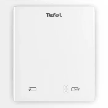 Elektroninė virtuvinė svarstyklė Tefal Essential BC5504V0 – 5 kg talpa, 1 g tikslumas, LCD ekranas, balta