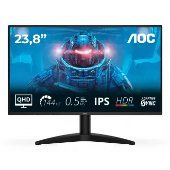 AOC B3 Q24B36X kompiuterio monitorius 60,5 cm (23,8 col.) 2560 x 1440 pikselių Quad HD LED juodas
