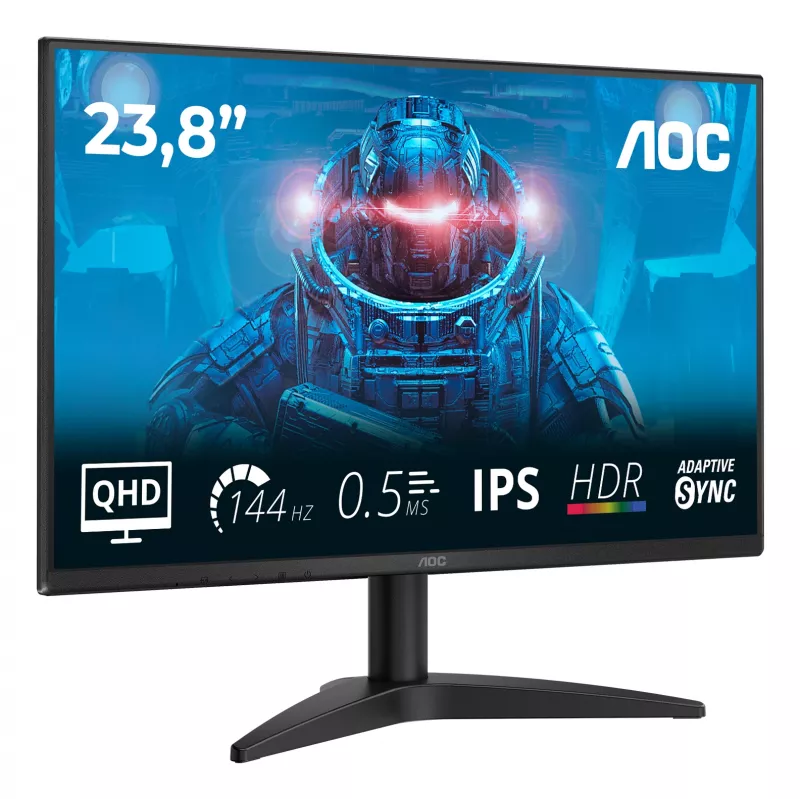 AOC B3 Q24B36X kompiuterio monitorius 60,5 cm (23,8 col.) 2560 x 1440 pikselių Quad HD LED juodas