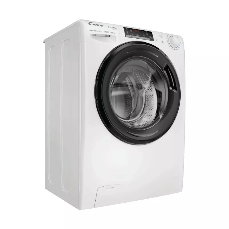 Candy Smart Pro CSOW44644TWMB6-S skalbyklė-džiovyklė Freestanding Priekinio pakrovimo Balta